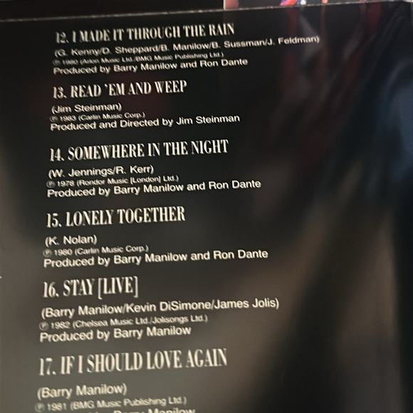 Manilow Greatest Hits The Platinum Collection - Picture 8 of 9